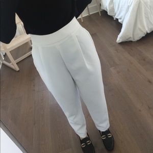 Zara white trousers pants